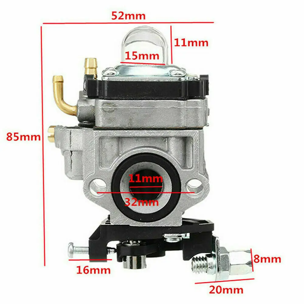 1PCS Gasoline Grass Trimmer Accessories 11mm Carburetor Brush Cutter Engine Carburetor 22cc 36cc