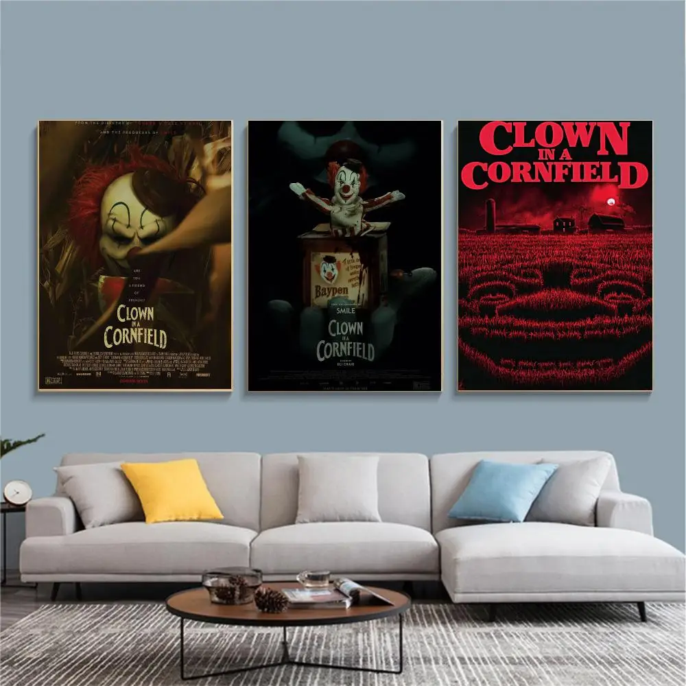 classic movie C-Clown in a Cornfield 2025-D Painting Calligraphy Nature Inspired Artwork for Living Room  Home Decoration