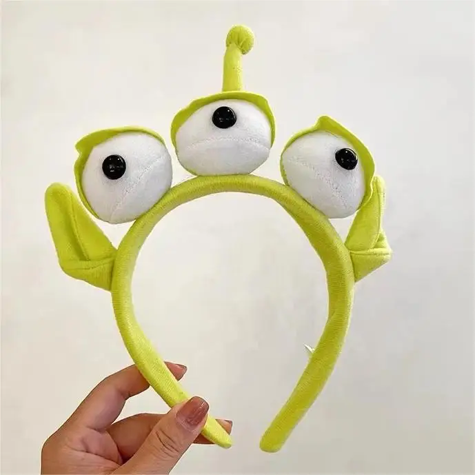 Disney Cartoon Ears Toy Story fasce donna Cute Alien Hairbands Girl peluche Doll accessori per capelli festa per bambini regalo Cosplay di natale