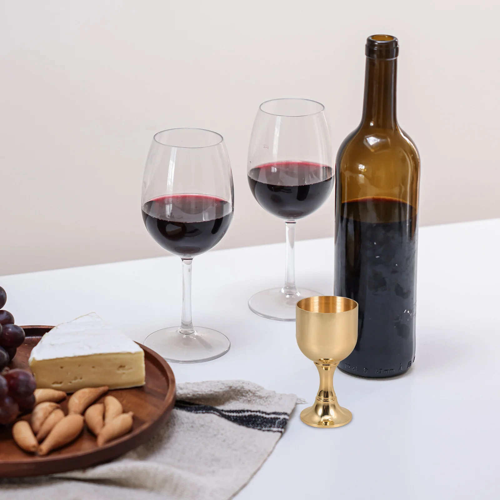 

Copper Goblet Cup Dinner Liquor Household Decorative Cups Metal Accessories Vintage Style Drinkware Retro Supplies