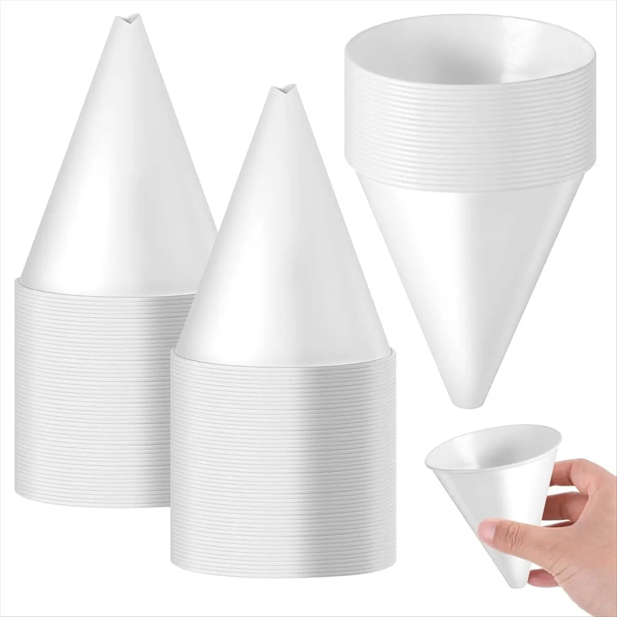A75K 200Pcs Paper Funnels for Motor Oil, 6 Oz Disposable Engine Oil Funnel Foldable Spill Free Funnel for Automotive Oils