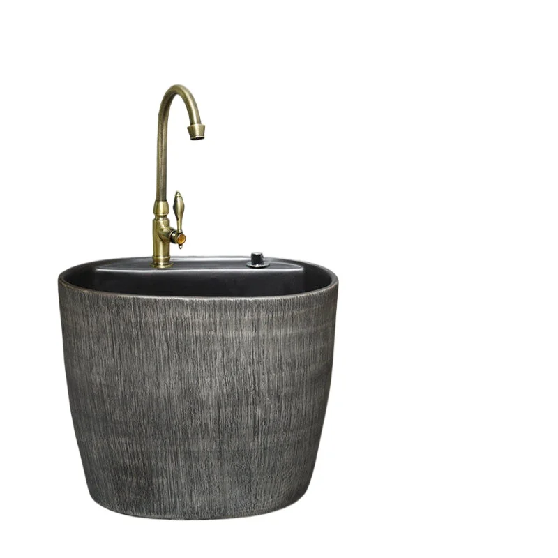 

Универсальный интегрированный таз для мытья полов для дома, балкона, ванной комнаты, улицы и двора, Taiwan Control