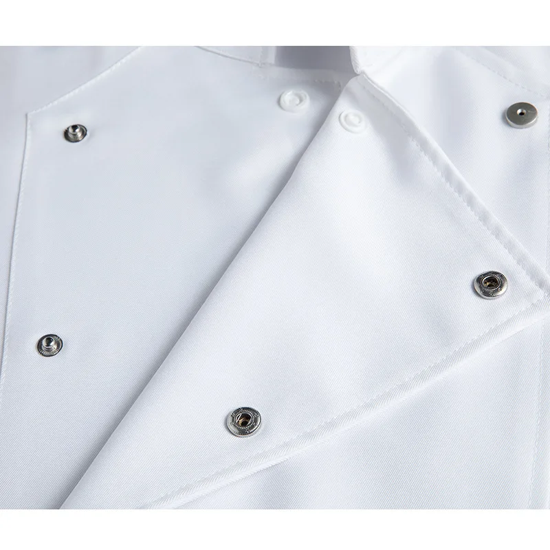 Uniforme de trabajo de Chef de Hotel, manga corta, Unisex, transpirable, para hornear pasteles, restaurante, cantina, uniforme de Chef, chaqueta de cocina fina de verano