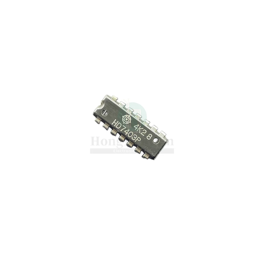 10PCS/ HD7403P Original DIP14 Pin Open Collector Logic Chip