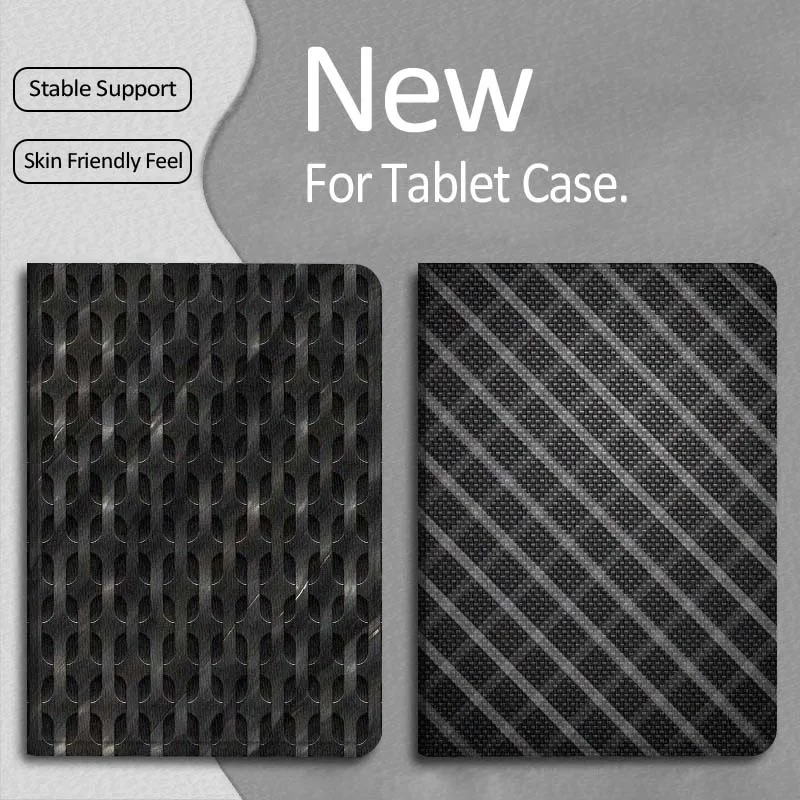 

Fashion Carbon Fiber Cool Gift For Apple iPad Pro Air 13 2 7th 6th 2025 M2 M3 M4 M512.9 13 inch Foldable Tablet Case