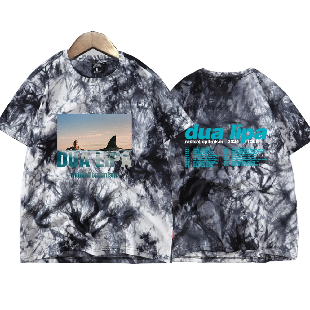 Dua 2024 Lipa Radical Optimism Tour Tie Dye Shirt Unisex Round Neck Short Fans Gift