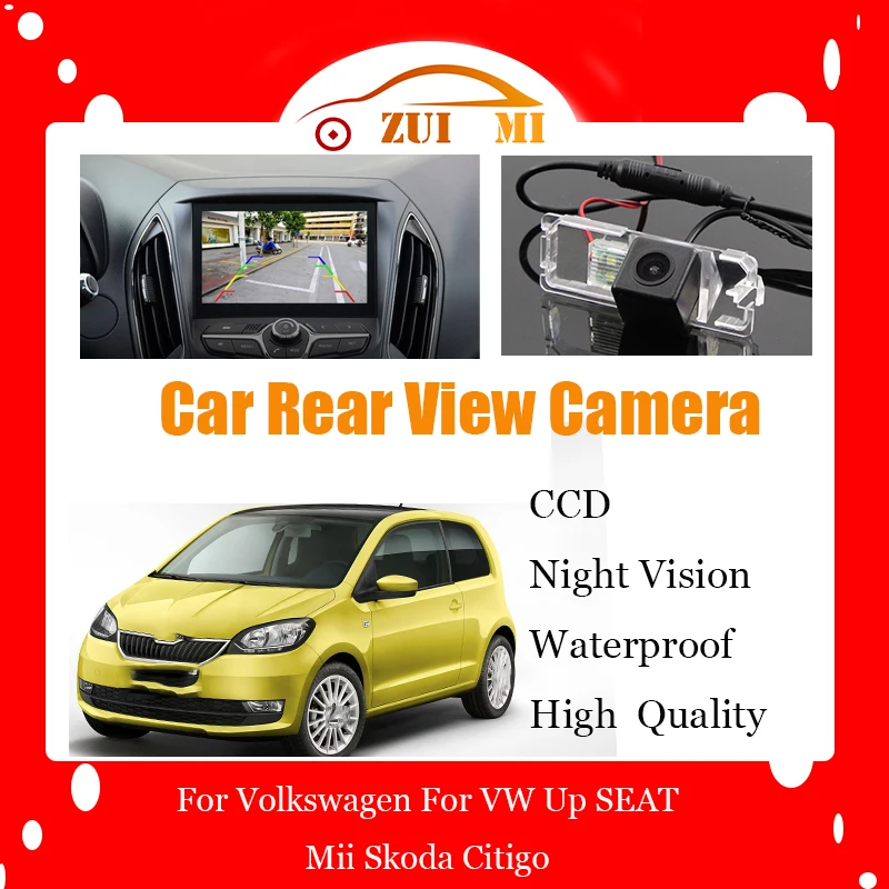 

Car Reverse Rear View CameraFor Volkswagen For VW Up SEAT Mii Skoda Citigo CCD Full HD Night Vision Backup Parking Camera