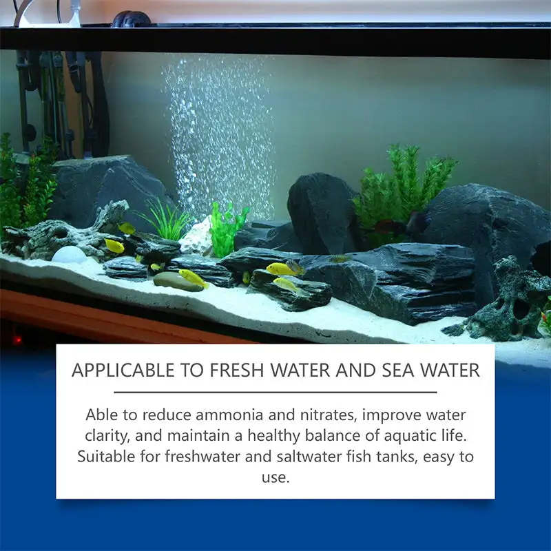 Fish Tank Water Powerful Cleaner 100ml Fish Tank Water Clarifying Agent For Cleaning Stains/Sludge /Controlling Algae Growth