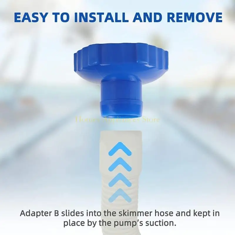 D0AB Pool Skimmer Adapters متوافقة مع 28000e Skimmer Wall Mount Hose Adapter Poolming Pool Connector Small Filter Adapter