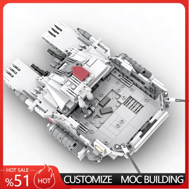 567 PCS Sci-Fi Transport Tank Vehicle Model MOC Building Blocks Set DIY Assembly Educational Toy For funs Birthday Special Gift