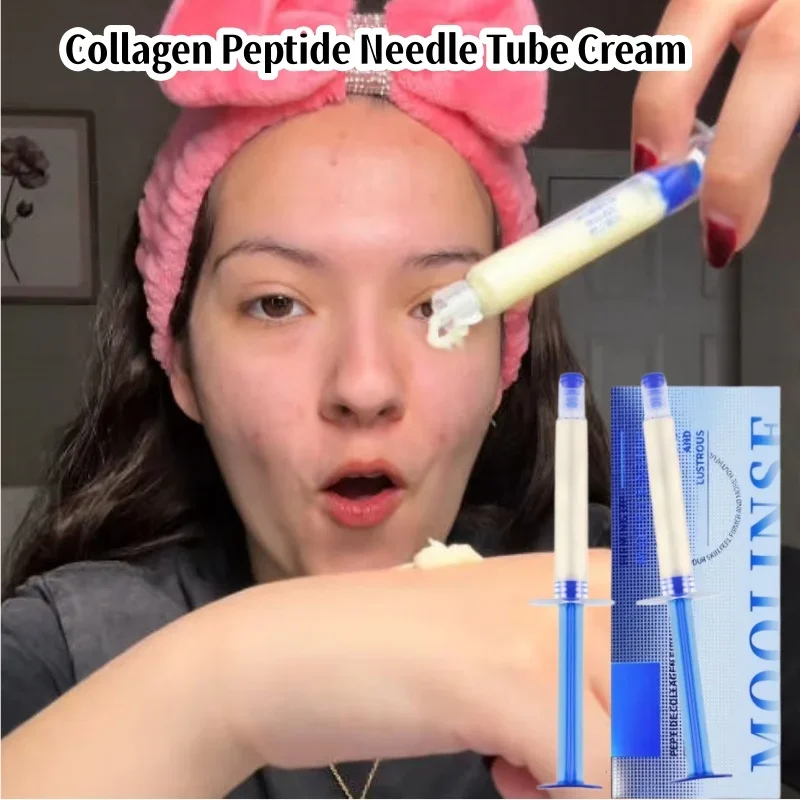 Polypeptide Collagen Essence Cream Moisturizing Firming Elastic Tender Reduce Fine Lines Nourishing Facial Skin