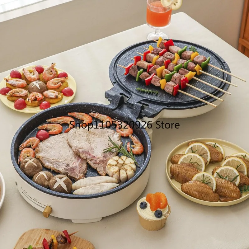 Adjustable Temperature Double-Sided Automatic Griddle – Deep Dish Non-Stick Baking Machine for Pancakes & More