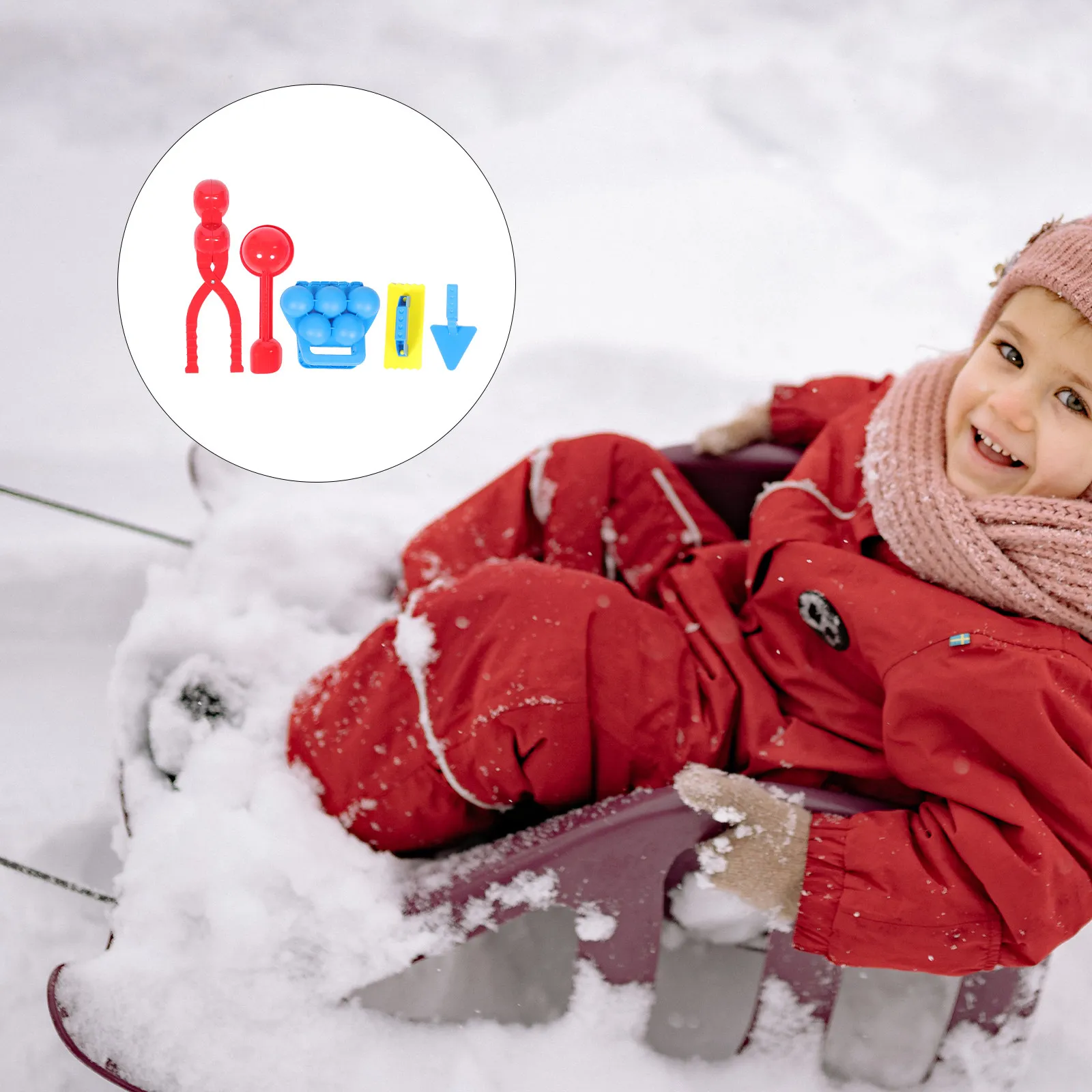 

1Set Clamp Clip Children Winter Making Tool Plastic Outdoor Snow Ball Maker Easy Grip for Kids Snow Fight