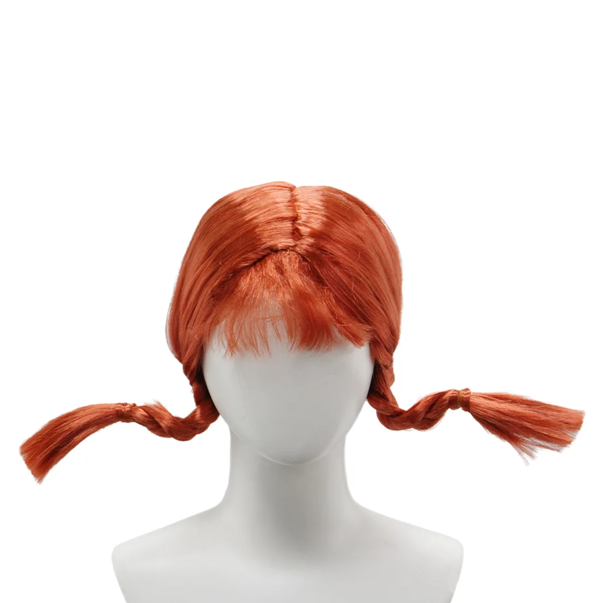 Halloween Cosplay Wig Orange Braided Wig Hair Theme Party Fancy Dress Anime Elf Role Playing Funny Christmas Accessories