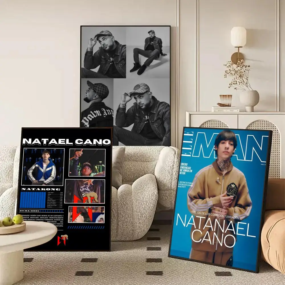 Singer N-natanael C-cano Poster Waterproof Self-Stick Wall Art Stickers, Removable Wall Decor for Living Room and Bedroom