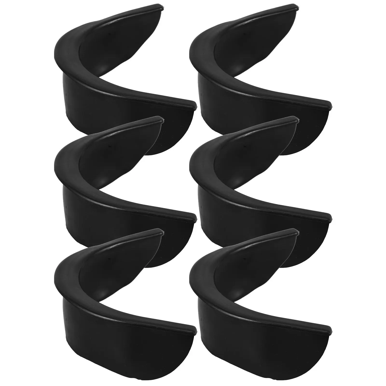 6Pcs Billiard Pool Table Pocket Liners Black Elastic Rubber Hole Liners for Corner Pockets Fits Standard Balls Quick Replace