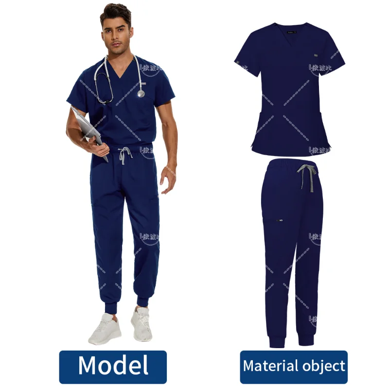 Scrubs Surgical Uniform Doctor Nurse Nursing Uniforms Men Women Medical Workwear Spa Dentist Medical Set Lab Clinic Scrub Suit