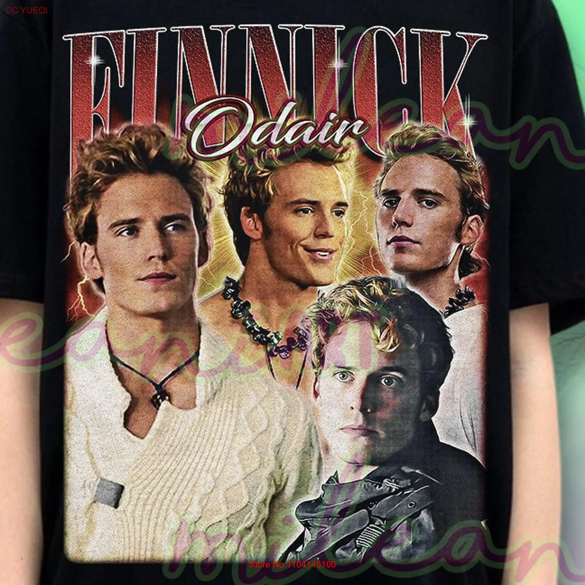 

Finnick Odair Vintage 90s T Shirt Sam Claflin For Him and Her ME281 long or short sleeves