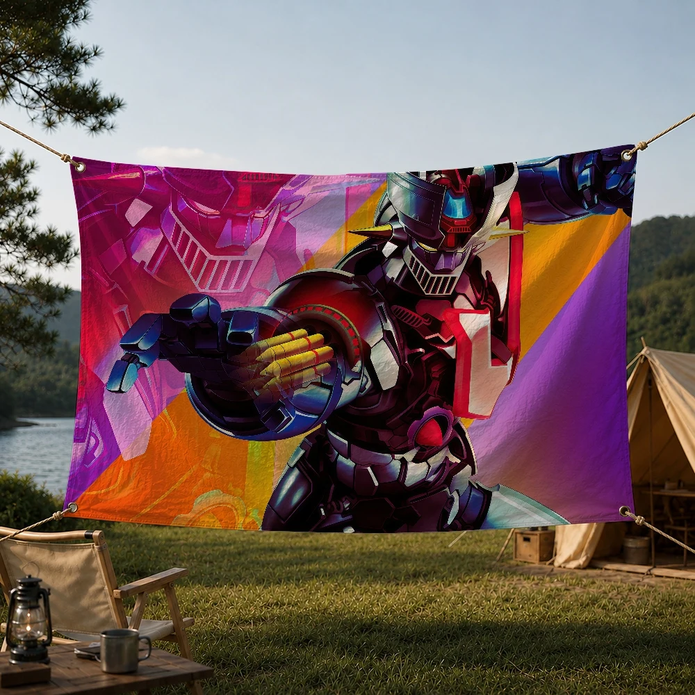 Anime M-Mazinger Z Outdoor Flag for Home Camping Party Club Decor Garden Yard Wall Hanging Banner