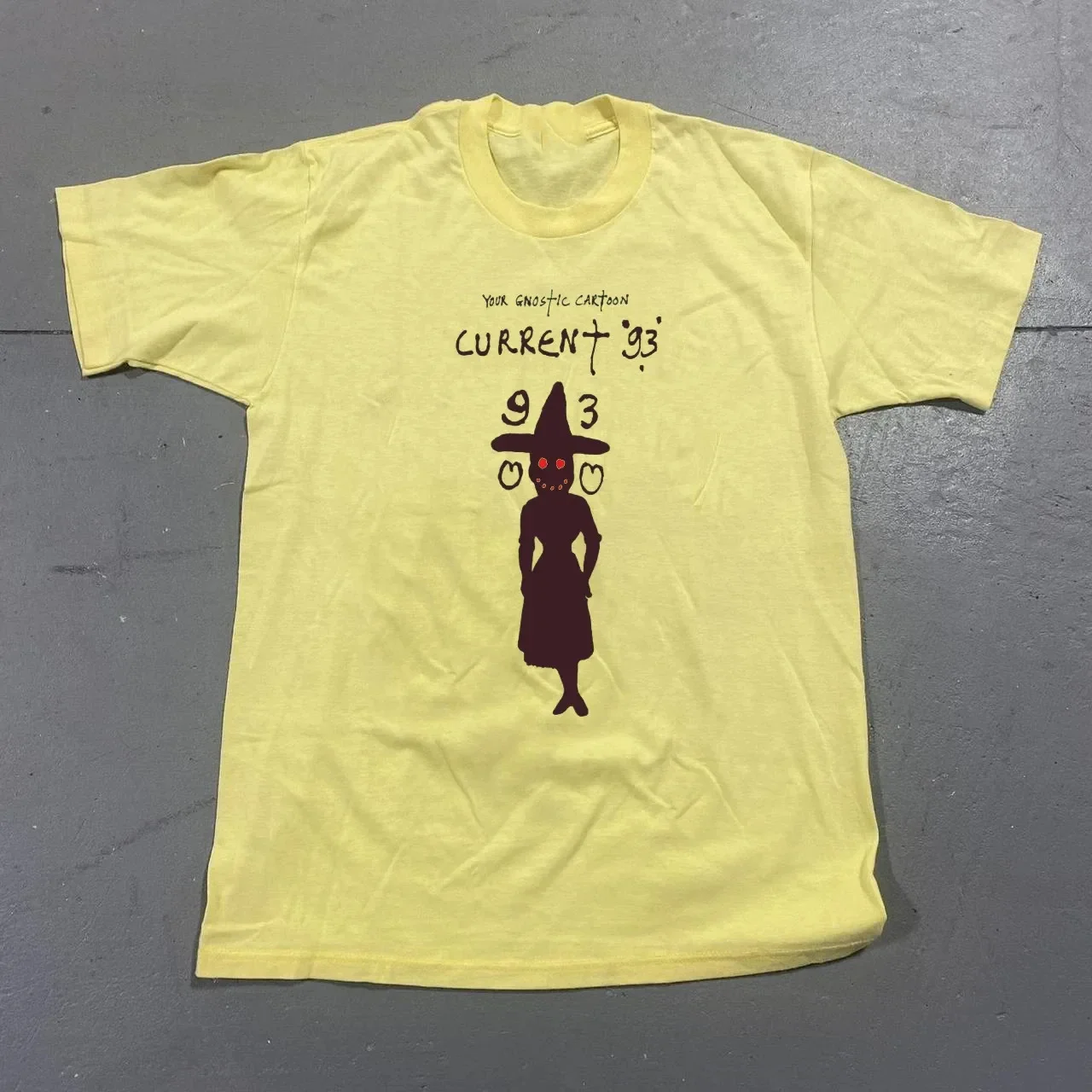 Current 93 Band Tour 2025 yellow Cotton T Shirt Full Size S-5XL