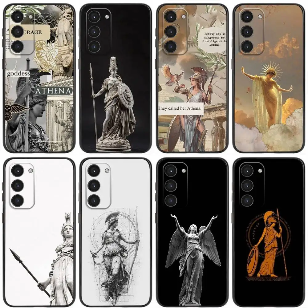 

Abstract Greek Mythology Athena Phone Case For Samsung Galaxy A20,21s,22,31,32,52,53,72,73,80,91Soft Liquid Silicone Black Cover