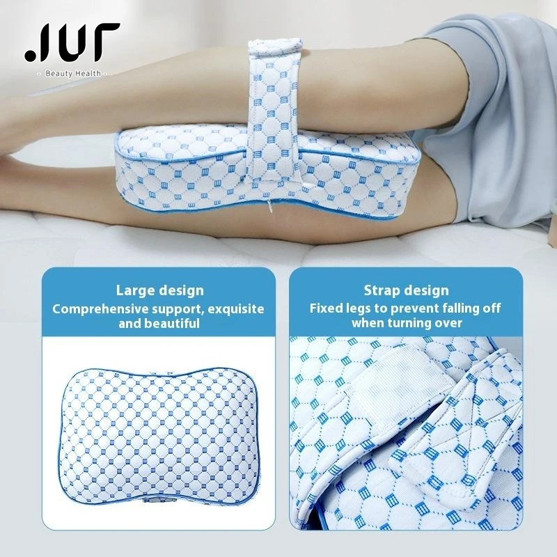 

Leg Lift Pillow Adjustable Strap Leg Support Sleep Aid Ergonomic Back Pain Relief Removable Washable Cover
