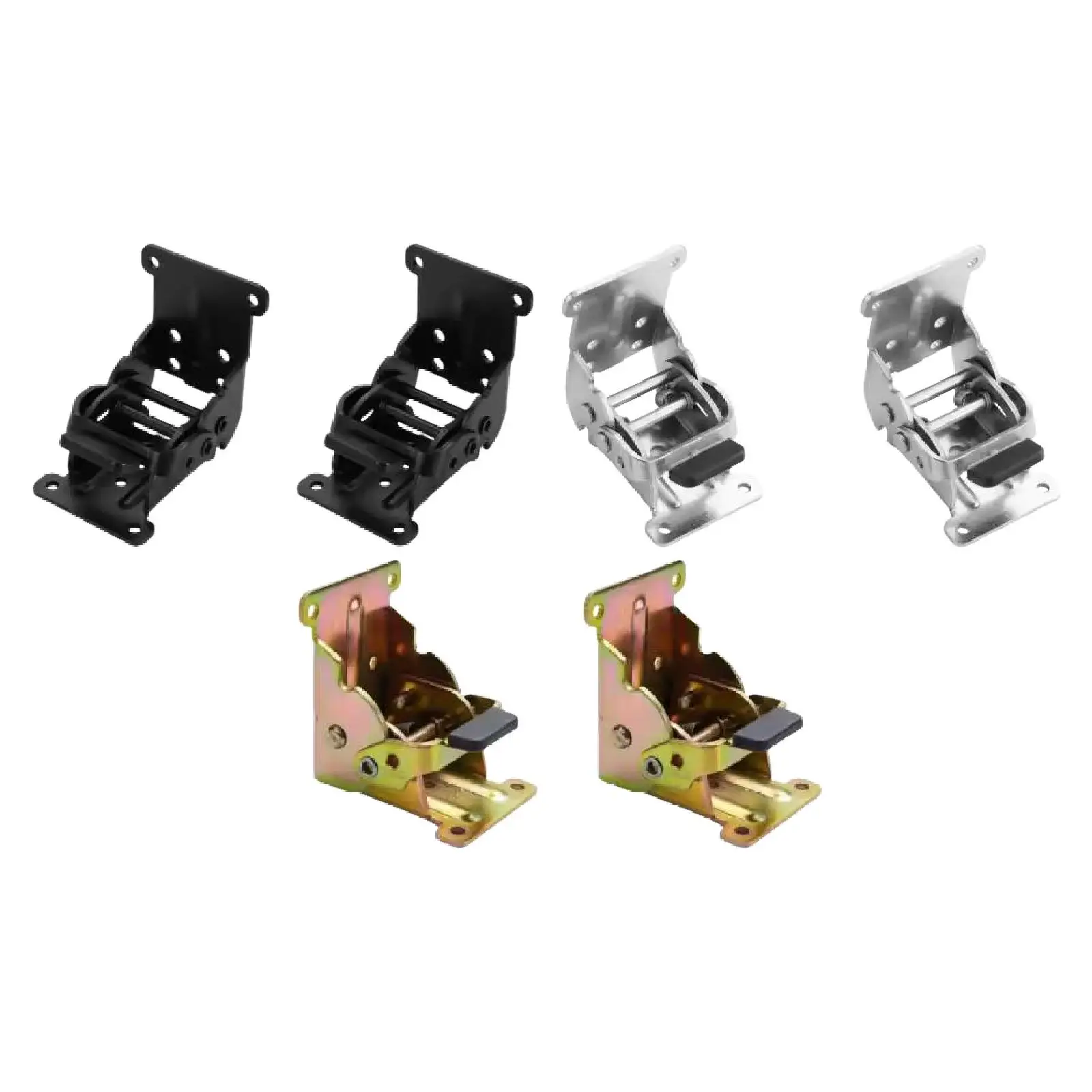 2개 접이식 브래킷 잠금 확장 지지대 스크류 포함 셀프 락 힌지