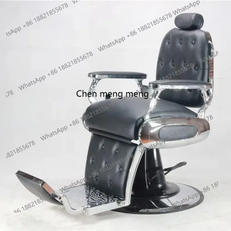 Hairdressing Chair Perm, Dyeing and Hairdressing Modern Simple Semi-reclining Adjustable Salon Chair H