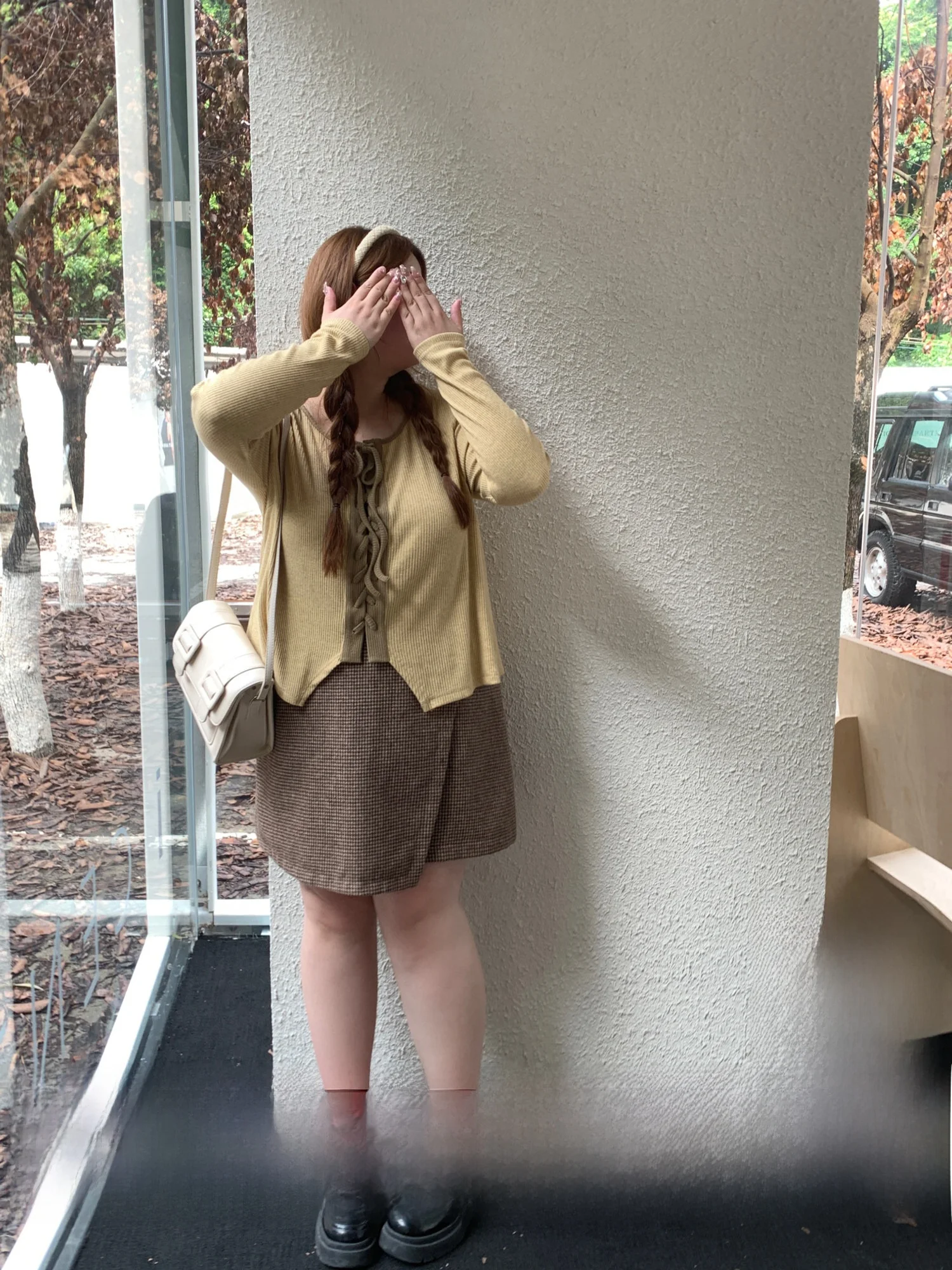 

Юбка Dianma Price Xudabu в стиле ретро, А-силуэт, для женщин, с высокой талией, в клетку, для повседневной носки, короткая, модная, шерстяная