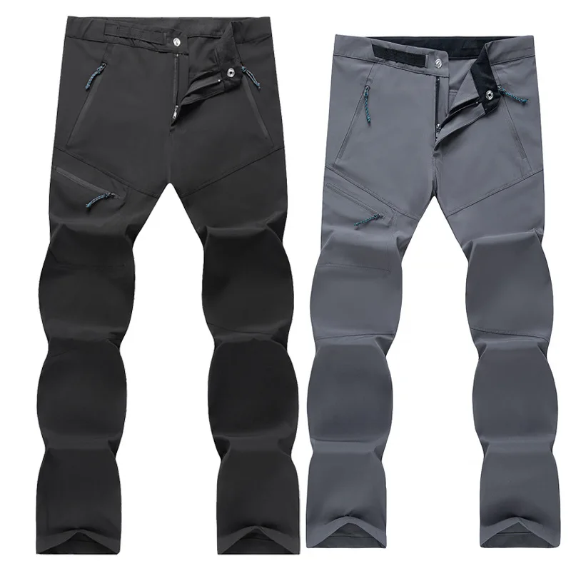 Quick Drying Pants for Men's Summer Thin Casual Pants, Elastic Quick Drying Pants, Sports Breathable Mountaineering Pants