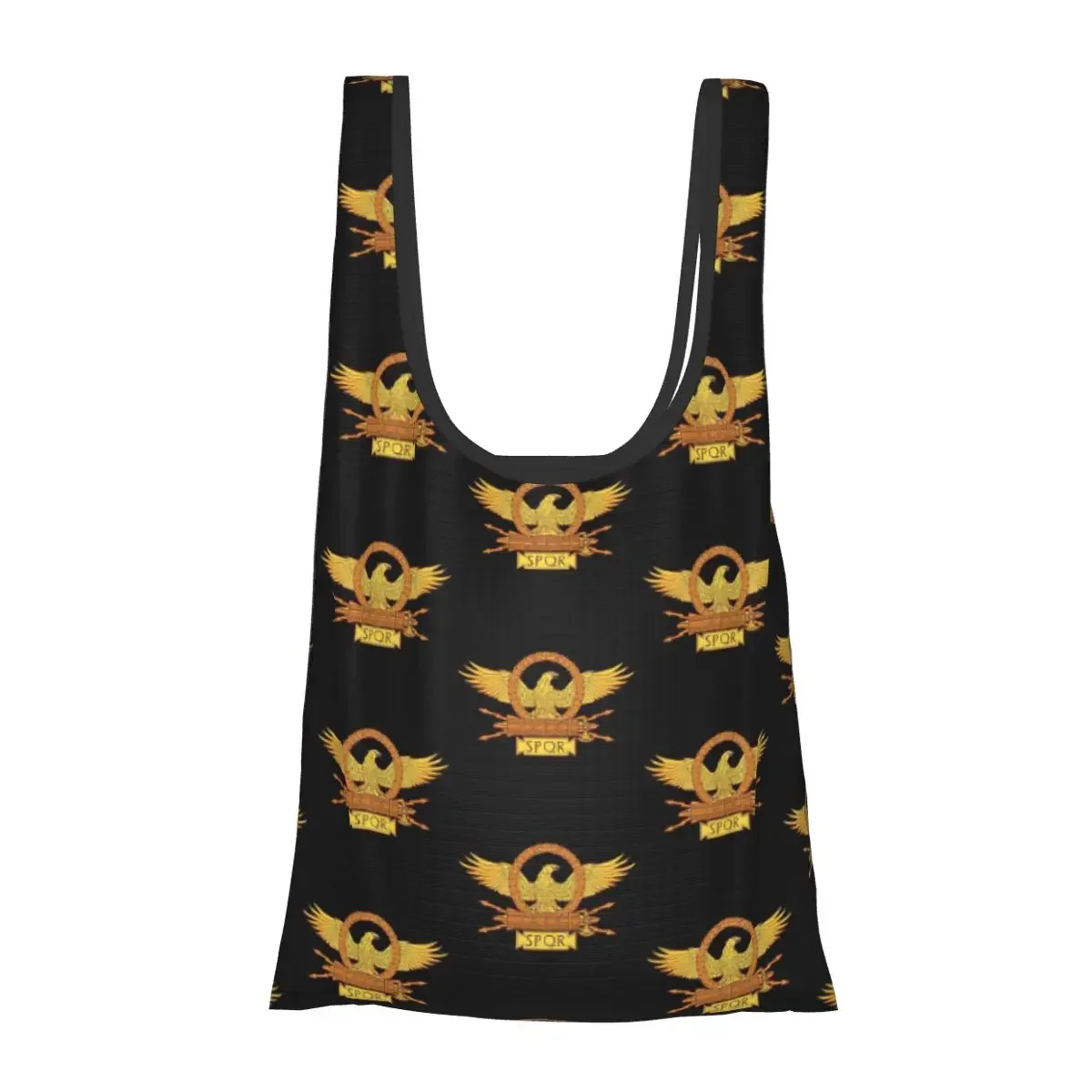 Ancient Rome SPQR Eagle Standard Portable Tote Shopping Bags Large Capacity Shopper Bag Groceries Handbag Shoulder Bag