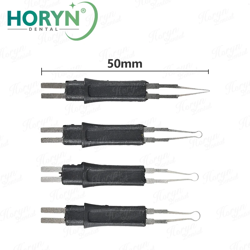 Dental Heated Gutta Cutter Tips 4 pcs/pack for Gutta Percha Point Heating Tooth Gum Cutter Dentistry Consumables