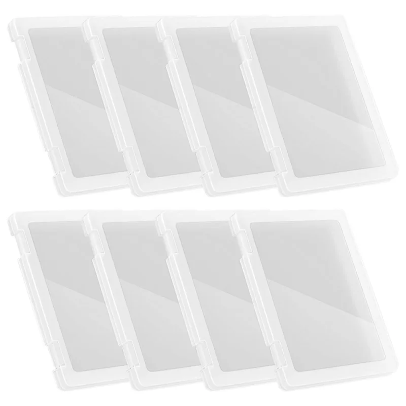 

8 Pack A4 File Box Paper Storage Rack Document Protector For Magazines, Scrapbooks, Office School Supplies