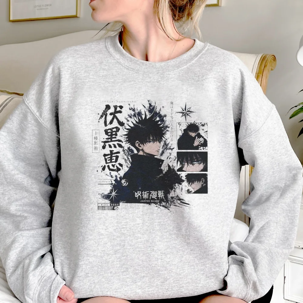 Jujutsu Kaisen women sweatshirt cartoon hoodie korean style long coat funny pullover