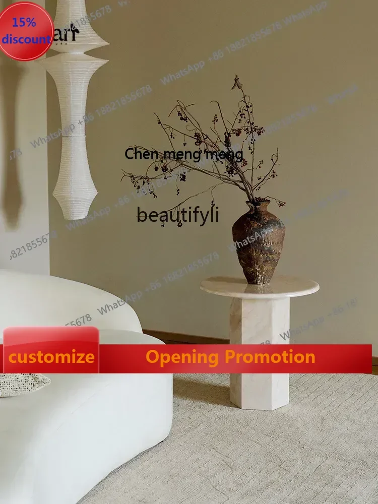 

B7304 ss Tea Table/Retro Coffee Table B & B Tea Table Combination over White Travertine Art Side Table