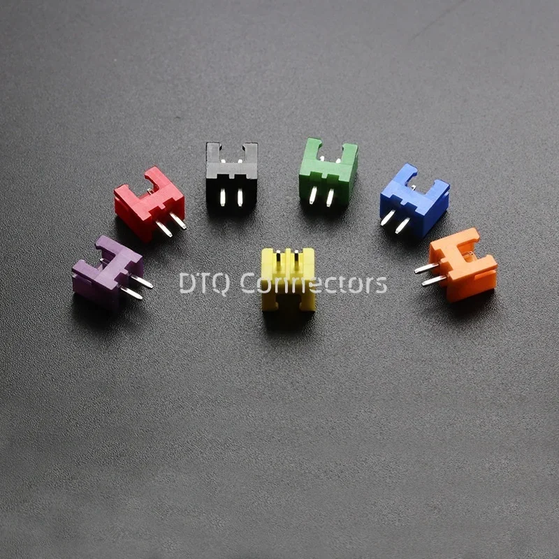 50PCS 2.54MM connector XH2.54-2A 3A red/yellow/blue/green/black straight pin socket connector 2P3P4P
