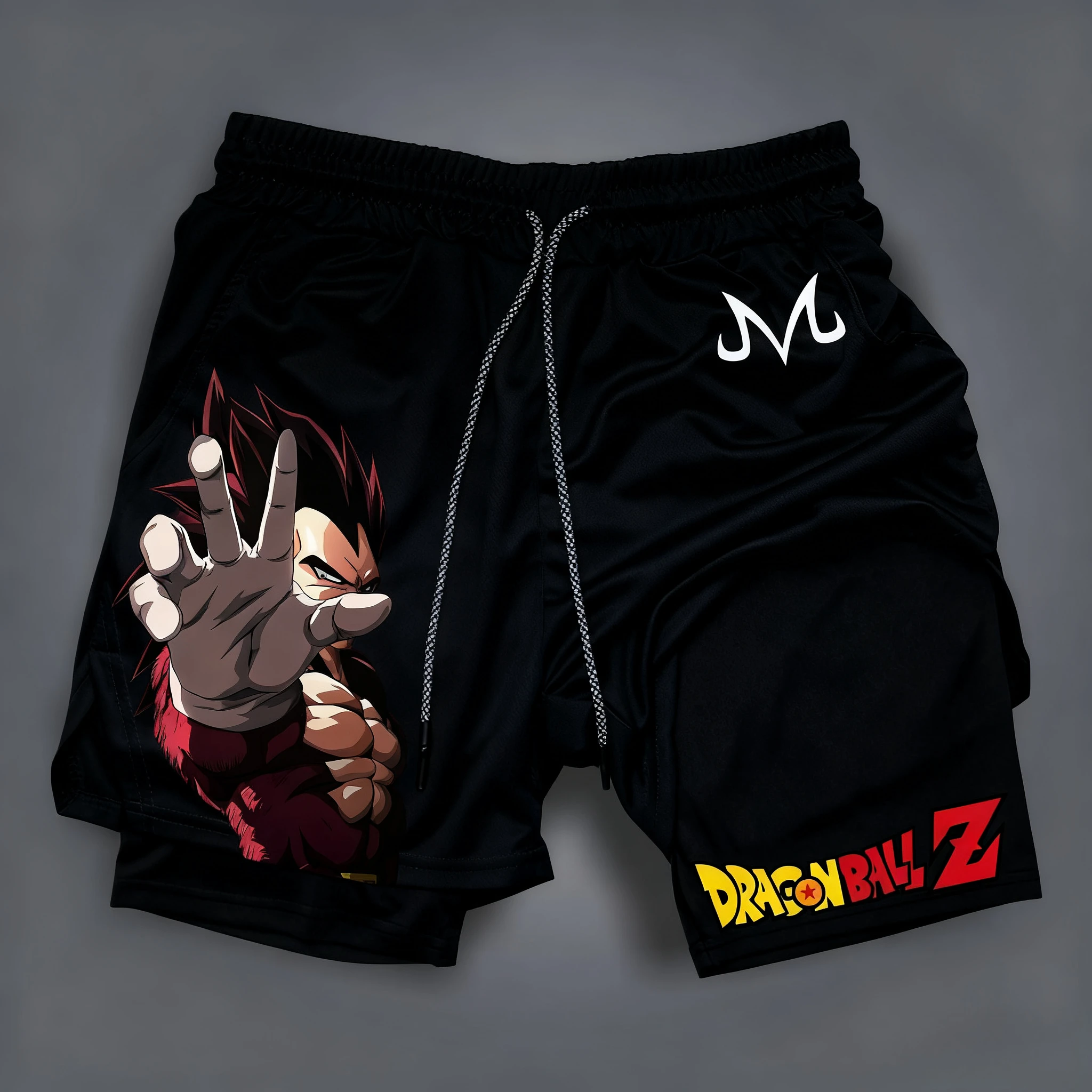 

Шорты Dragon Ball GOKU с принтом, двухслойные, свободные, унисекс, Bandai, летние, дышащие, спортивные, модные, 2026