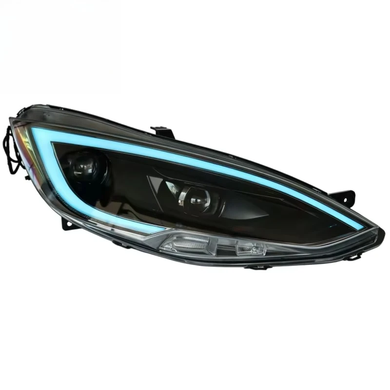 Multi-Color LED Headlight Assembly Model S 2014-2022 2nd Gen Modified Style No Projector Lens Plug Play 12V New