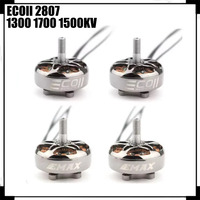 4pcs Rc Plane Emax Ecoii-Brushless Motor For Fpv Racing Rc Drone, Diy Parts, Eco Ii 2807, 6s 1300kv 5s 1500kv 4s 1700kv