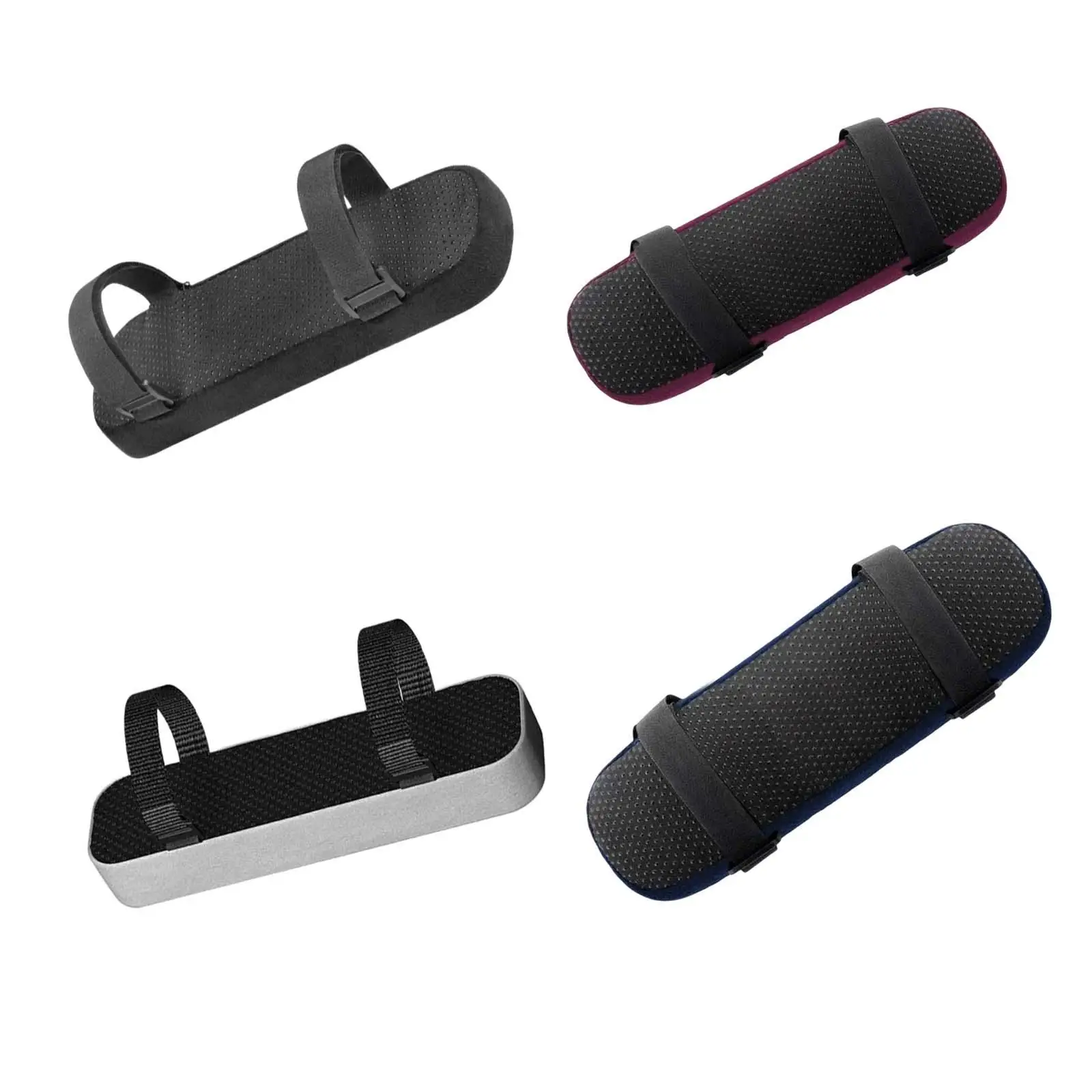Cotton Chair Arm Pad Adjustable Buckle Armrest Cushion for Folding Chair High Chair Bar Chair