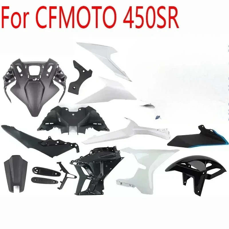 For CFMOTO 450SR/450SRS CF400-12 Motorcycle Whole Car Plate Headlamp Radiator Shield Front Fender Fixed Wing Housing Starlight