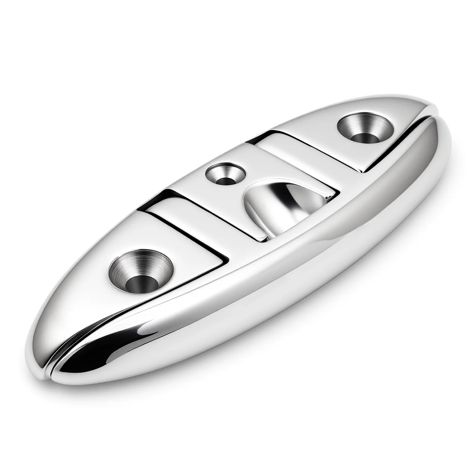 6 인치 해양 등급 보트 스테인레스 스틸 316 접이식 풀업 클리트 독 데크 선박 요트 보트 용 해양 하드웨어 라인 로프 클리트