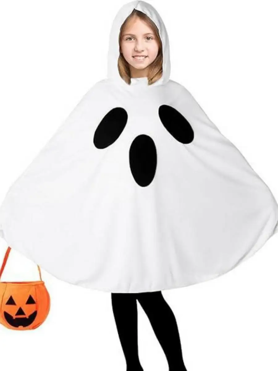 2025년 할로윈 유령 로브 축제 의상 마녀 어린이 무대 공연 의상 폴리에스터 소재 전통 중국...