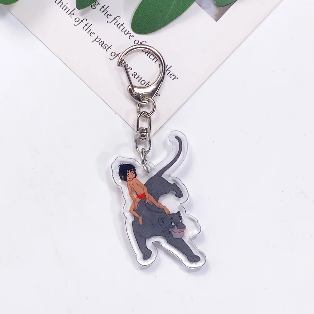 1/6Pcs Disney Turning Red Mei Lee Acrylic Car Keychain Accessories Funny Bag Charm Backpack Pendant Key Ring Gifts For Friends - view 4