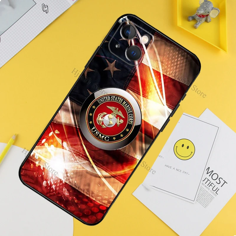 USMC Marine Corps Case For iPhone 13 12 Mini X XR XS Max Cover For iPhone  11 14 15 16 Pro Max Plus SE2 - AliExpress 202192403