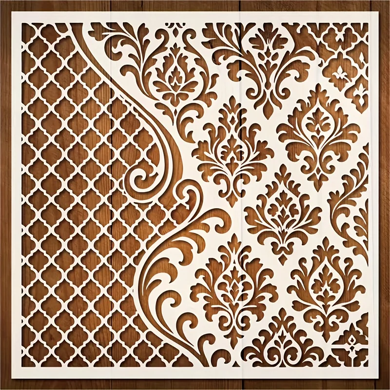 30 * 30cm size diy mandala grid mold for painting stencils stamped photo album embossed paper card on wood, fabric,wall