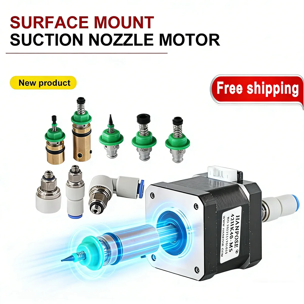 1.2A 0.19N.m SMT labeling machine 42HK40 suction nozzle rotating vacuum suction cup 20 hollow stepper motor mounting head set