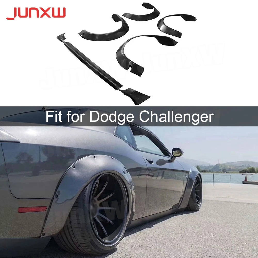 

Car PU Wheel Arch Eyebrow Stripe Car Wheel Modling Trims for Dodge Challenger FRP Body Kits Bumper Lip Guard