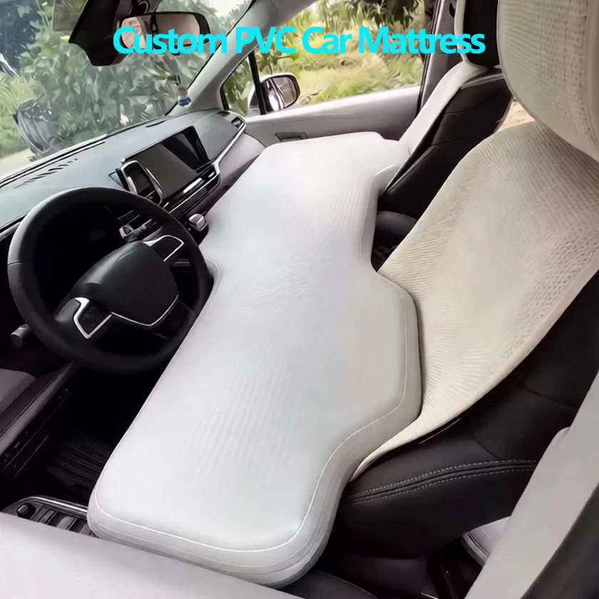 New Custom Design 8cm-Thick Brushed Metal Travel Bed PVC Inflatable Front Seat Sleeping Pad Custom Image Printing Car Floor Mats