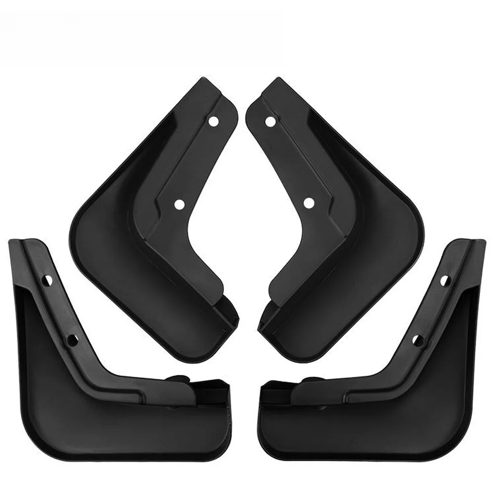 For Kia PV5 2025-2027 Compatible ABS Mud Flaps Black Tire Mudguards Front Rear Wheel Guard Set 220x190mm 205x200mm